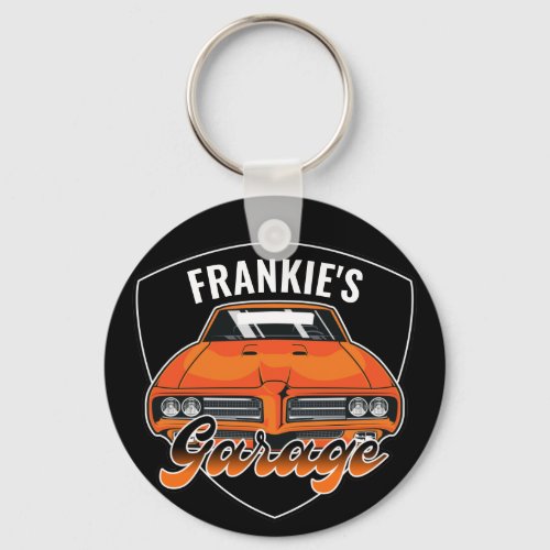 Personalized 1969 Ram Air 400 Muscle Car Garage Keychain