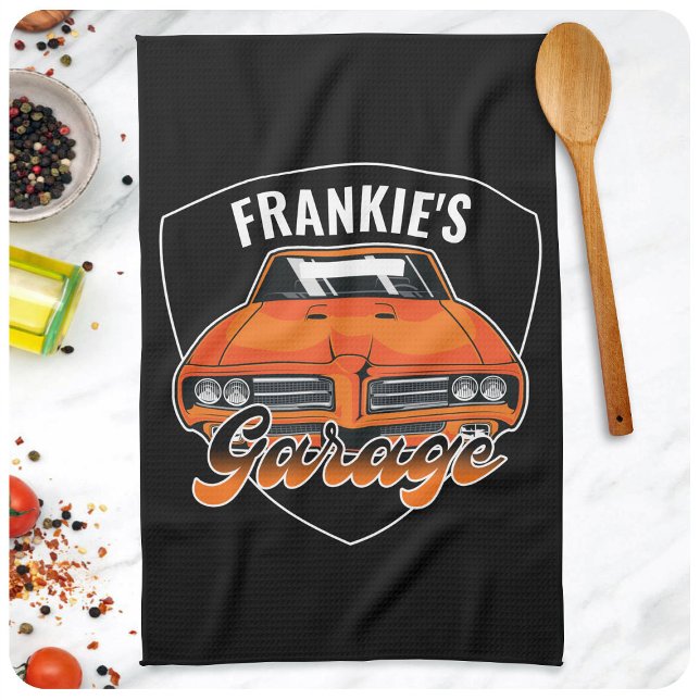 Personalized 1969 Ram Air 400 Muscle Car Garage  Kitchen Towel (Creator Uploaded)