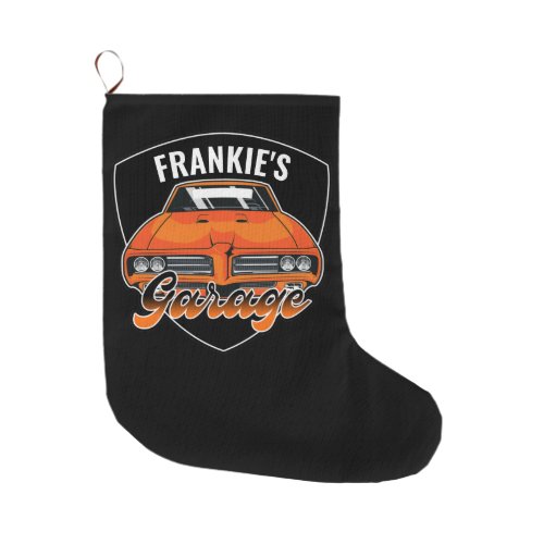 Personalized 1969 Ram Air 400 Muscle Car Garage  Large Christmas Stocking