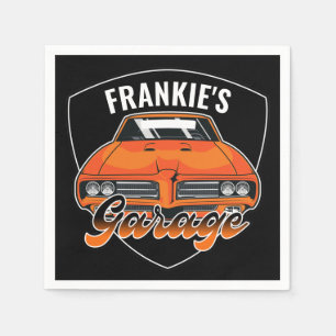 Personalized 1969 Ram Air 400 Muscle Car Garage  Napkins