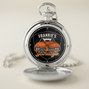 Personalized 1969 Ram Air 400 Muscle Car Garage Pocket Watch