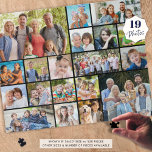 Personalized 19 Photo Collage Custom Color Jigsaw Puzzle<br><div class="desc">Create a photo memory puzzle utilizing this easy-to-upload photo collage template with 19 pictures in various shapes and sizes. Puzzles make a meaningful, memorable gift and activity for your family and grandparents or to celebrate or commemorate a special occasion or photography keepsake of memories of a vacation or event. ASSISTANCE:...</div>