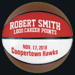 Personalized 1,000 Point Basketball<br><div class="desc">Custom 1000th point basketball for 1, 000 point scorer.</div>