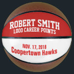 Personalized 1,000 Point Basketball<br><div class="desc">Custom 1000th point basketball for 1, 000 point scorer.</div>