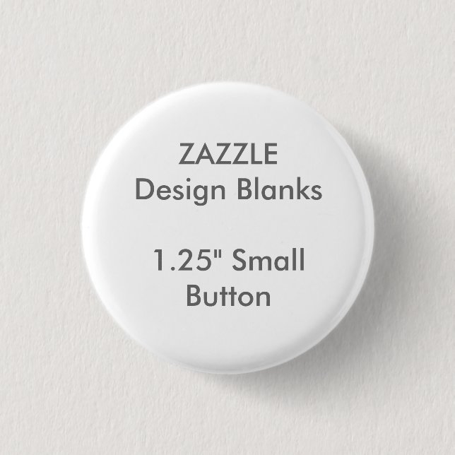 Personalized 1.25" Small Round Button Pin Template (Front)