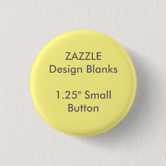 Personalized 1.25" Small Round Button Pin Template (Front)