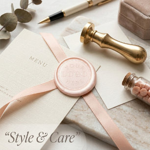 Personalized 1.25" Wax Seal Sticker – Logo Design