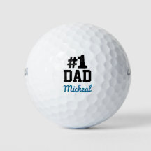 Personalized # 1 Dad Golf Balls