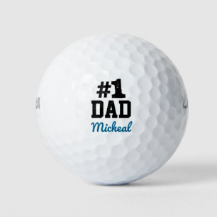 Personalized # 1 Dad Golf Balls