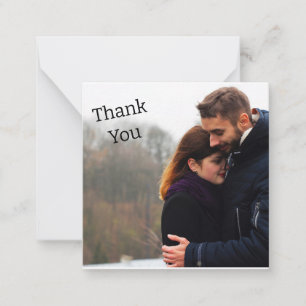 Personalized 1-Image Thank You Note Card