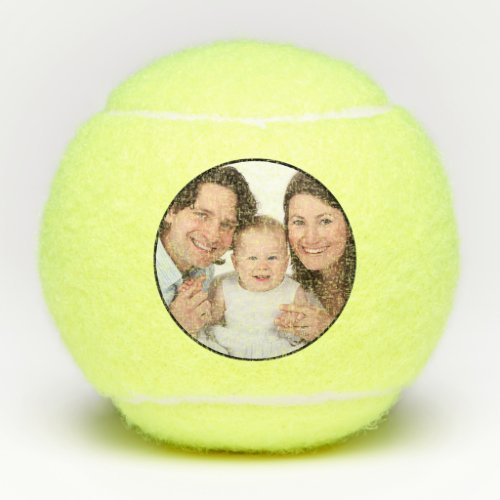 Personalized 1 Photo Tennis Balls