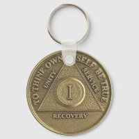 Personalized 1 Year Sober Anniversary Coin