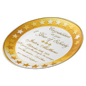 Personalized 1 Year Sobriety Anniversary Plate (Side)