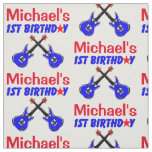 PERSONALIZED 1 YR OLD ROCK STAR FABRIC