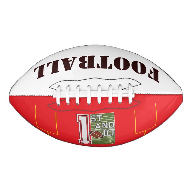 Personalized 1st and 10 Football (Front)