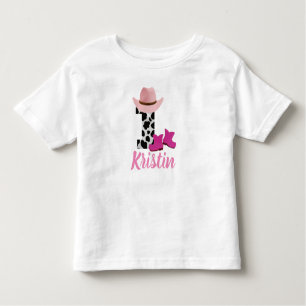Personalized 1st Birthday Cowgirl Toddler T-shirt