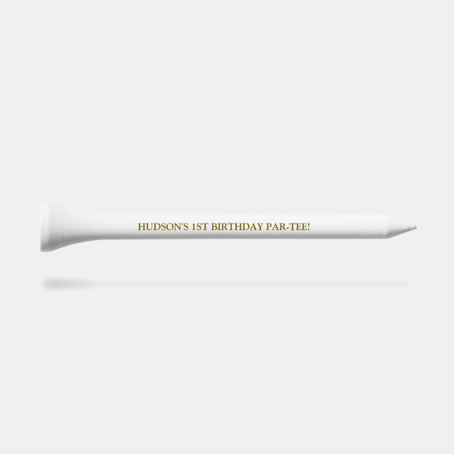 Personalized 1ST BIRTHDAY Golf Tees (Side (Horz))