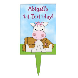 Personalized 1st Birthday Horse Cake Topper