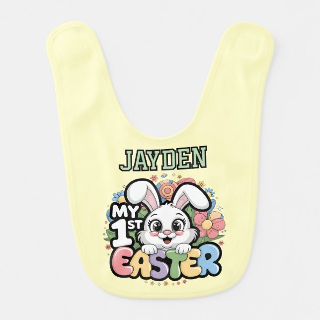 Personalized 1ST Easter Baby Bib (Front)