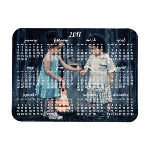 Personalized 2017 Magnetic Calendar 3x4 Magnet