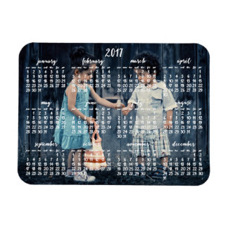 Personalized 2017 Magnetic Calendar 3x4 Magnet