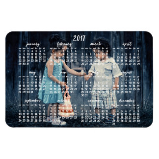 Personalized 2017 Magnetic Calendar 4x6 Magnet