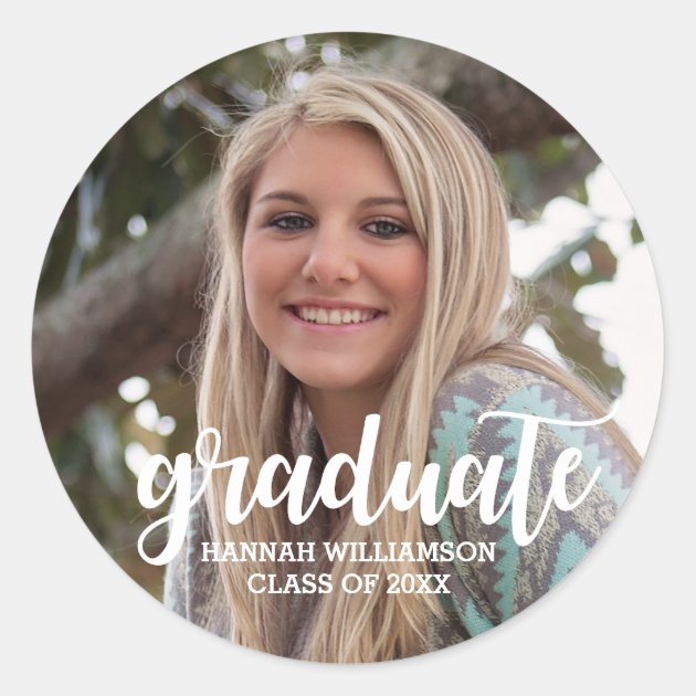 Personalized 2018 Photo Graduation Sticker