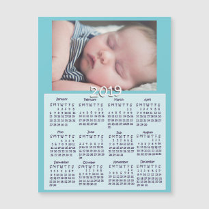 Personalized 2019 Baby Photo Magnet Calendars