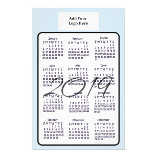 Personalized 2019 Calendar Custom Color and Logo Flyer