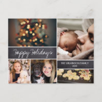 Personalized 2019 Happy Holidays Photo Christmas Holiday Postcard