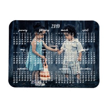 Personalized 2019 Magnetic Calendar 3x4 Magnet by online_store at Zazzle
