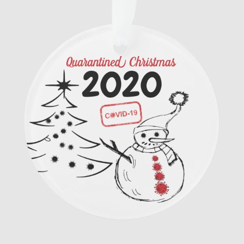 Personalized 2020 Covid Christmas Tree Ornament
