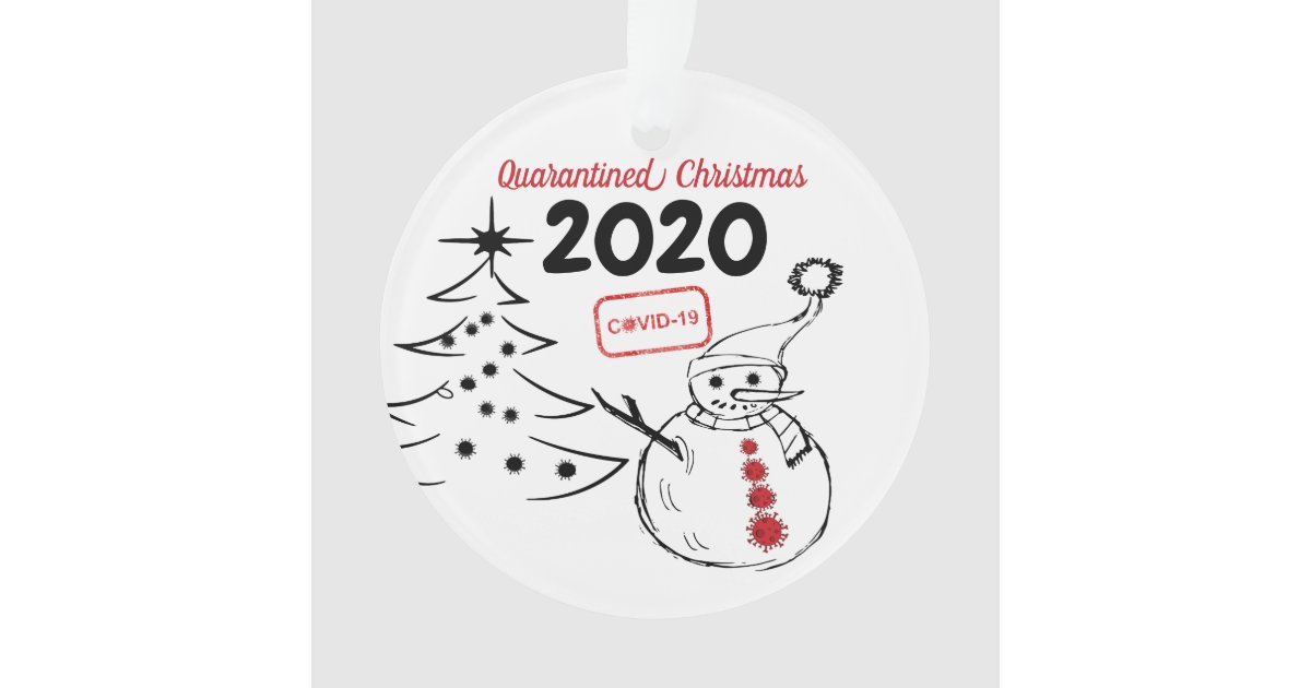 Personalized 2020 Covid Christmas Tree Ornament Zazzle