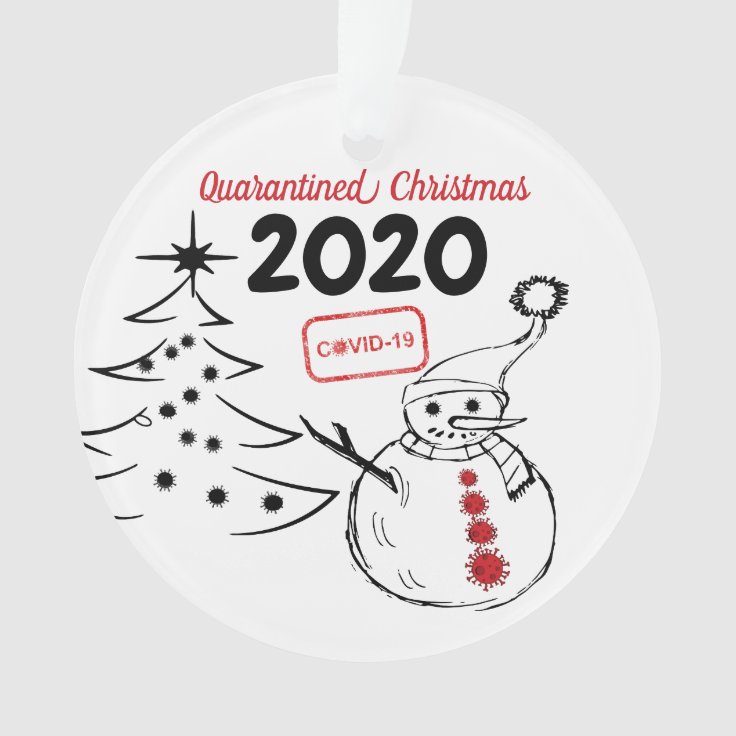 Personalized 2020 Covid Christmas Tree Ornament Zazzle