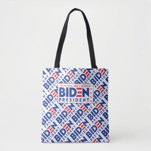 Personalized 2020 Election Joe Biden President Tote Bag