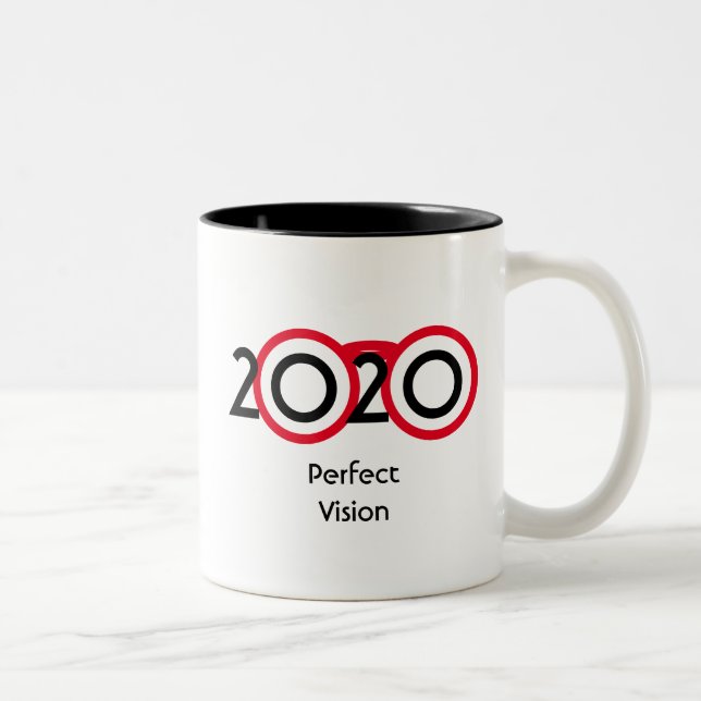 Personalized 2020 Perfect Vision Custom Scripture Two-Tone Coffee Mug (Right)