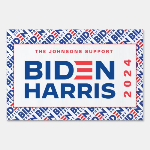 Personalized 2020 President Biden Harris Campaign Sign