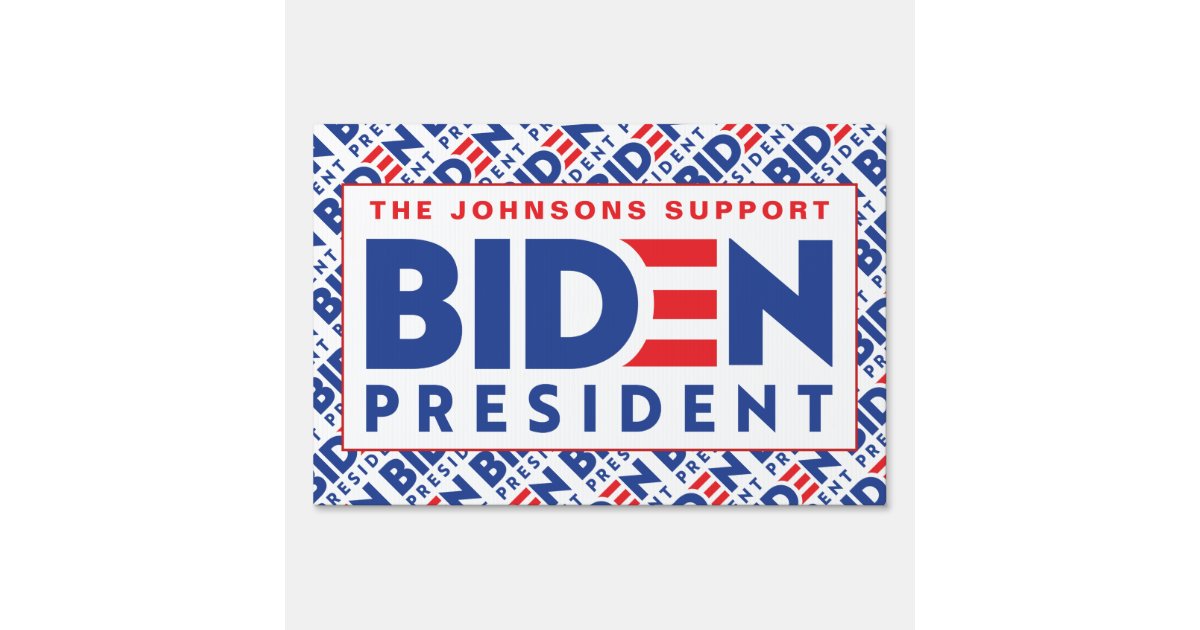 Personalized 2020 President Joe Biden Campaign Sign Zazzle Com