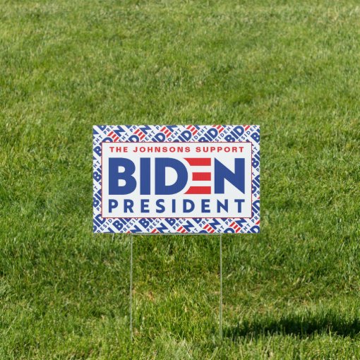 Personalized 2020 President Joe Biden Campaign Sign | Zazzle