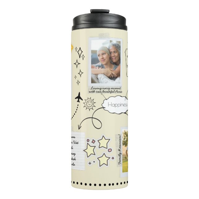 Personalized 2022 Year In Review 5 Photo Tumbler (Front)