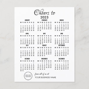 Personalized 2023 Calendar Company Business Logo