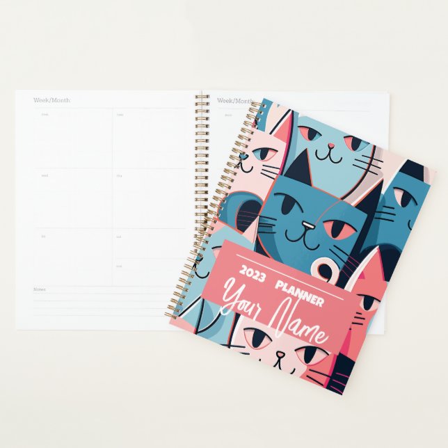 Personalized 2023 Cat Mom Planner (Display)