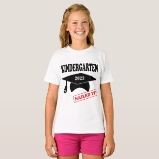 Personalized 2023 Kindergarten Nailed It T-Shirt