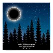 Personalized 2024 Solar Eclipse Souvenir Memento