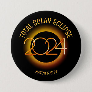 Personalized 2024 TOTAL SOLAR ECLIPSE Button
