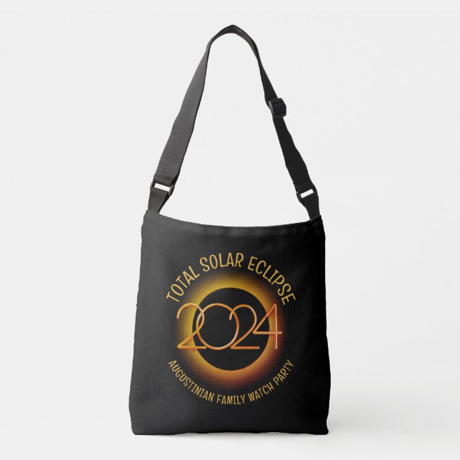 Personalized 2024 TOTAL SOLAR ECLIPSE Crossbody Bag (Front)
