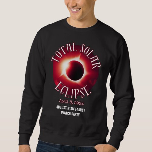 Personalized 2024 TOTAL SOLAR ECLIPSE Family Sweatshirt