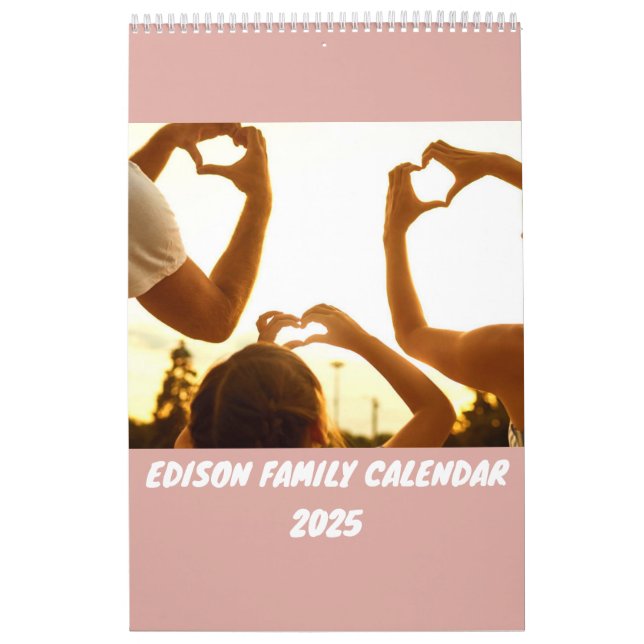 Personalized 2025 Family Calendar  (Cover)