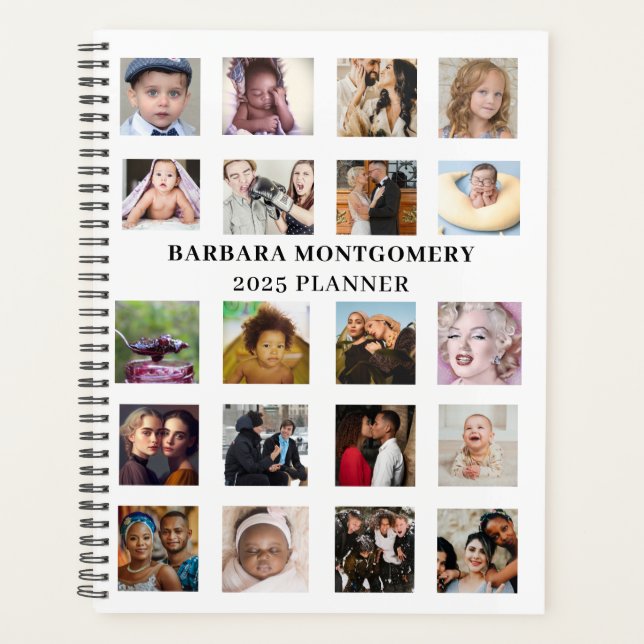 Personalized 2025 Planner Book, 20 of your Images (Front)