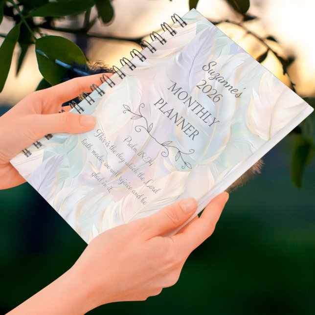 Personalized 2026 Boho Feather Psalms Bible Verse Planner (Personalized 2026 Boho Feather Psalms Bible Verse Planner)